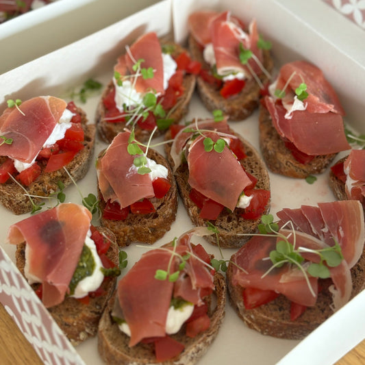 Les minis bruschettas